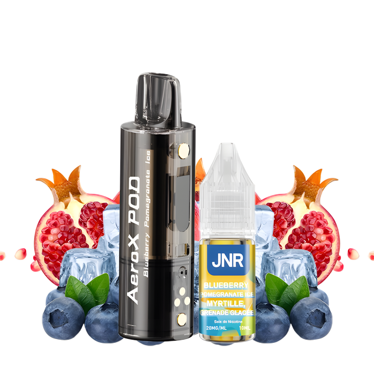 Cartouche AeroX JNR goût Myrtille Grenade Glacée 20mg
