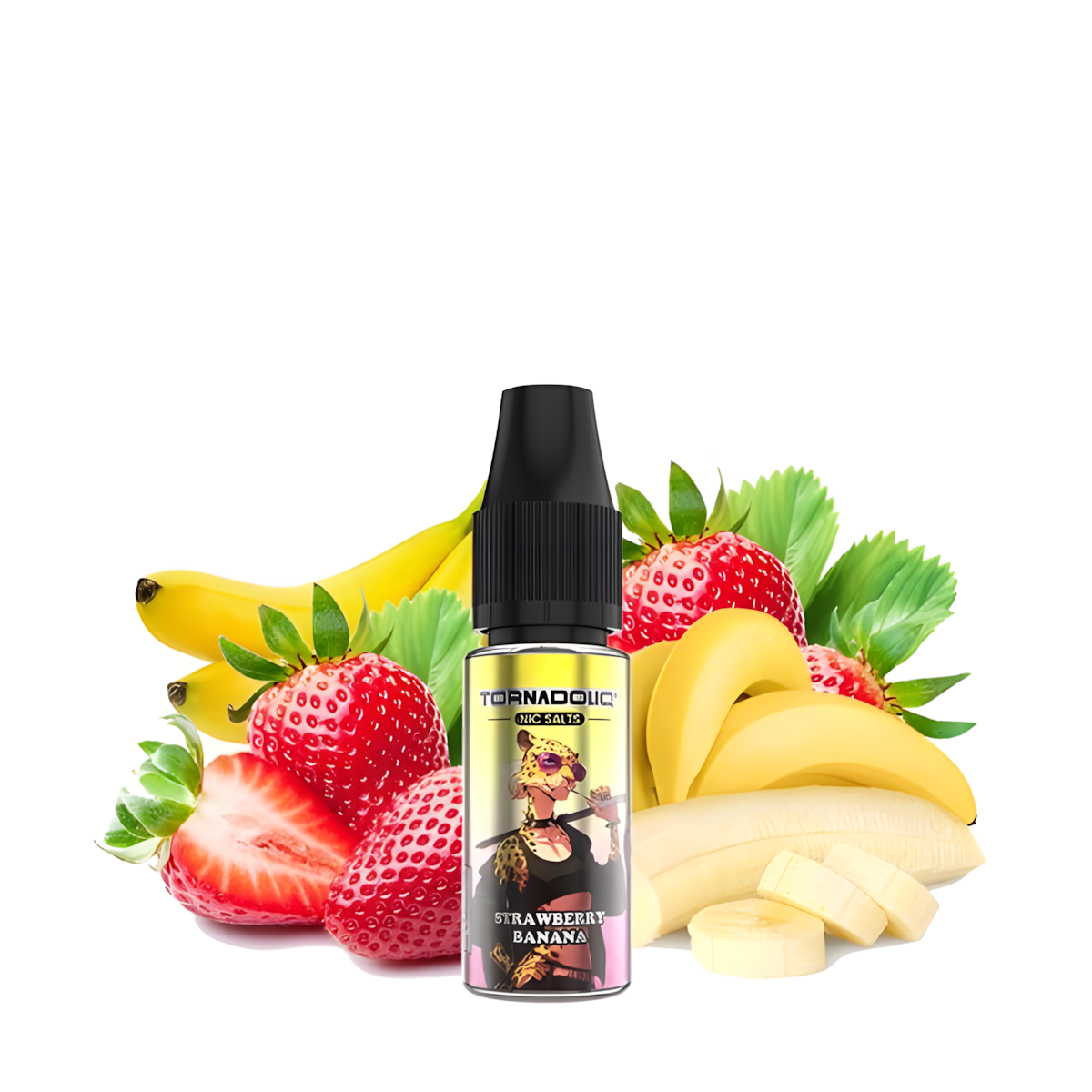 E-Liquide Puff Fraise Banane 10ML TornadoLiq Nicotine TornaPuff E-Liquide Puff Fraise Banane 10ML TornadoLiq Nicotine TornaPuff