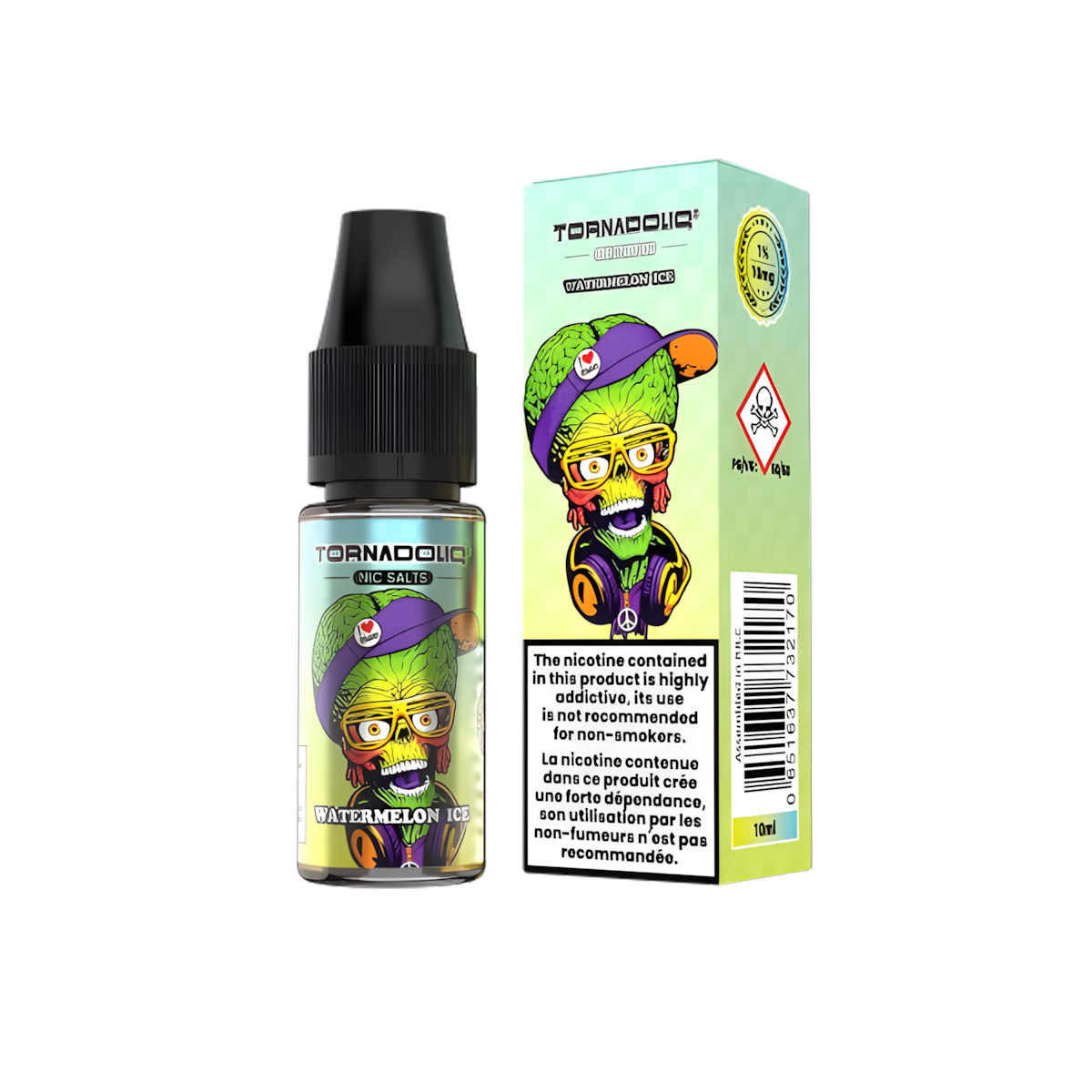 E-Liquide Puff 10ML TornadoLiq Pastèque Glacée