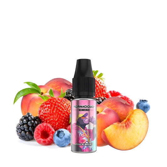 e-liquide pêche baies 10ml Tornadoliq