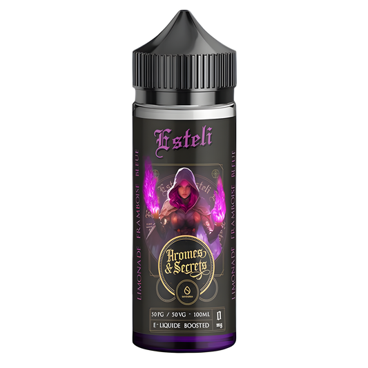 Flacon E-liquide Esteli 100 ml Arômes et Secrets – limonade framboise bleue