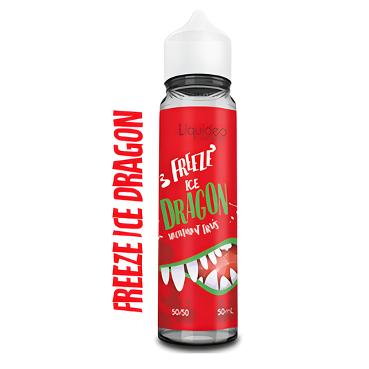 Flacon E-liquide Freeze Dragon 50 ml Liquideo – fruit du dragon glacé