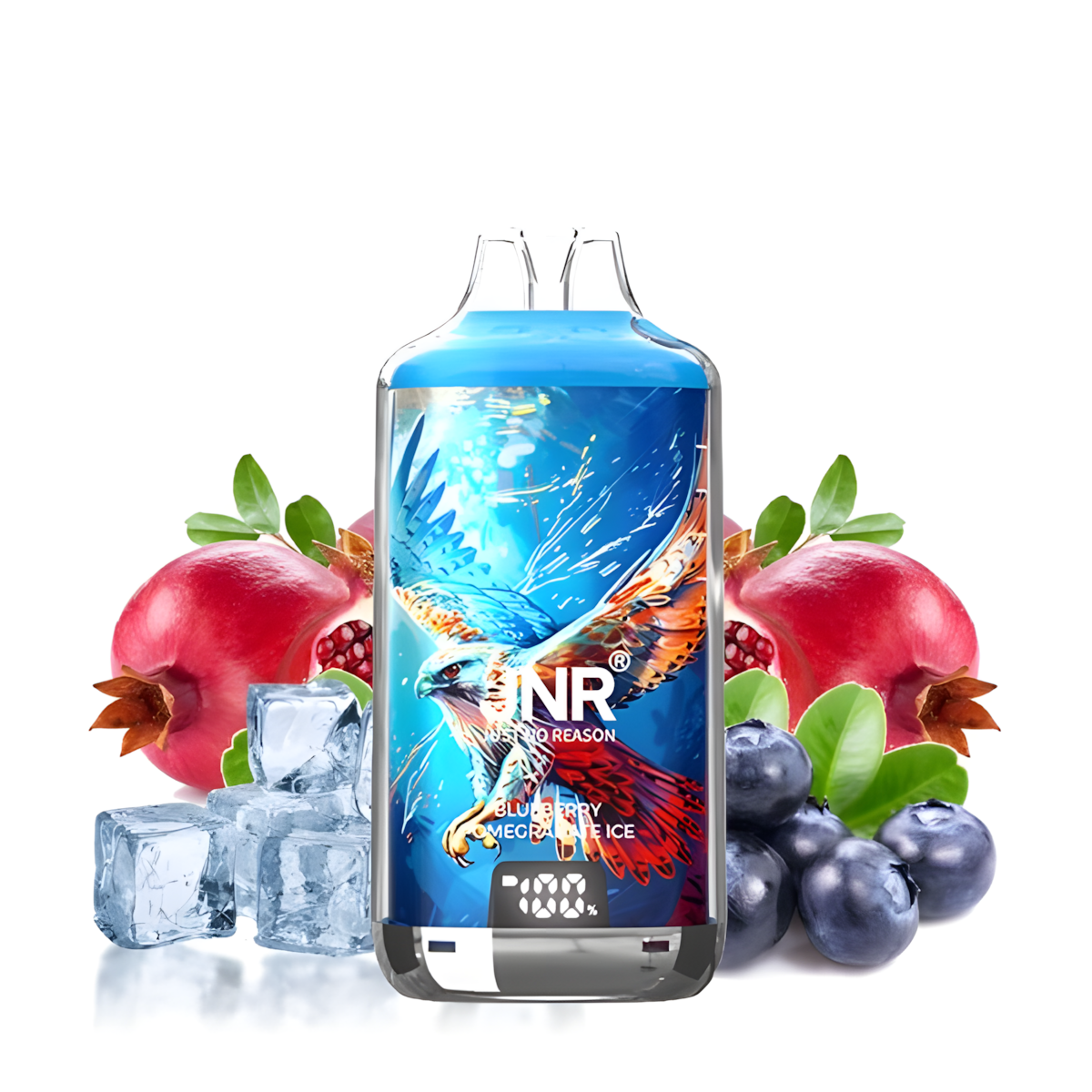 Vape jetable 28000 Puffs goût Myrtille Grenade