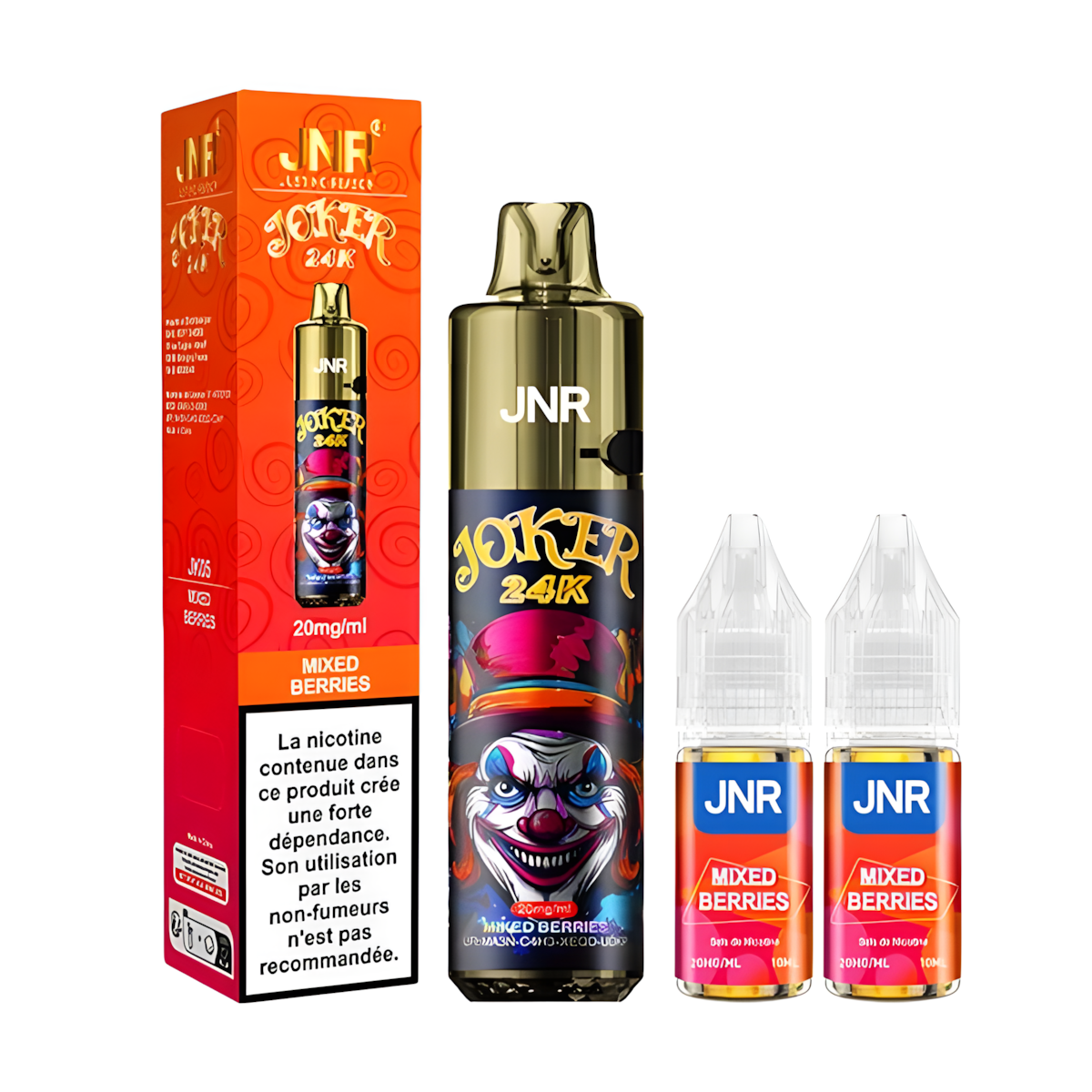 Kit Vape 20mg Nicotine Fruits Rouges Mélangés