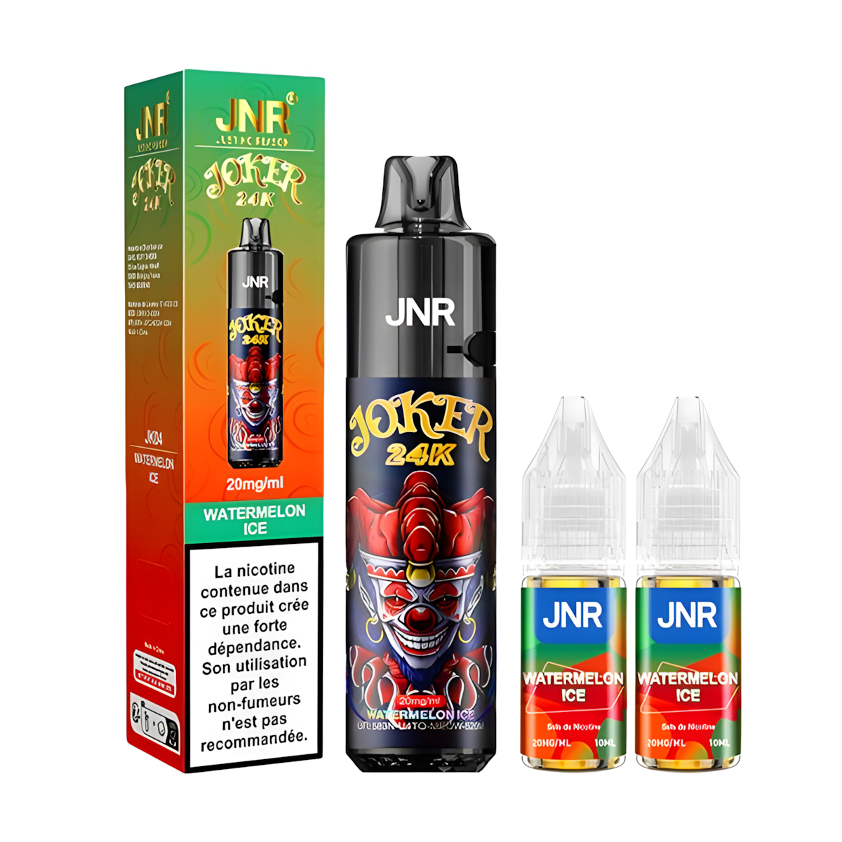 Vape Rechargeable Longue Durée JNR Pastèque Glacée