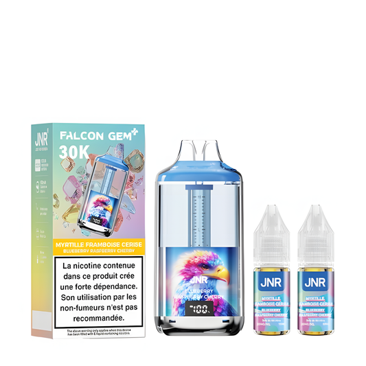 JNR Falcon Gem+ Myrtille Framboise Cerise 20mg