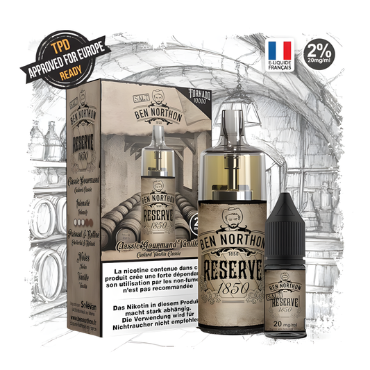 Puff Tornado 10000 20MG Reserve 1850 Ben Northon tabac