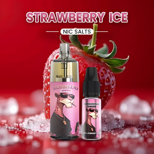 Cigarette Electronique 10000 Puffs Saveur Fraise Mentholée