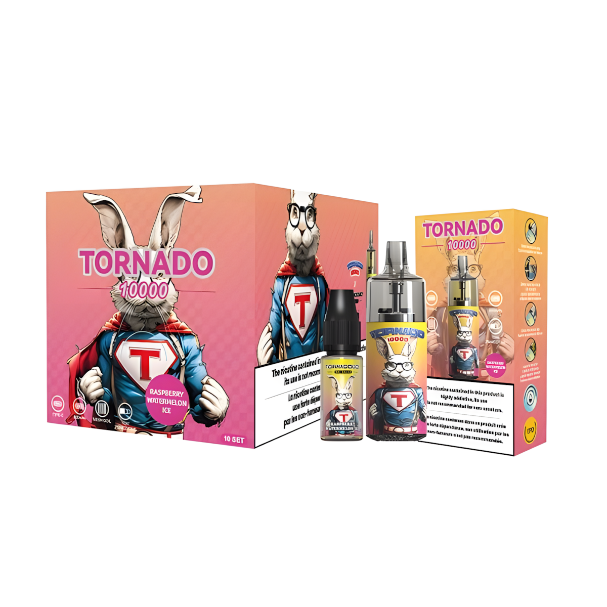 E-liquide Sels de Nicotine Framboise Pastèque Glacée