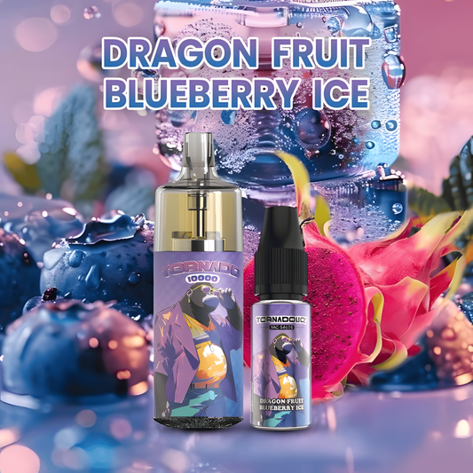 Puff tornado 10k gobar Fruit du Dragon Myrtille Glacée
