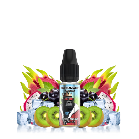 Flacon Tornadoliq Black Dragon Kiwi Ice avec fruits du dragon, cassis et kiwis