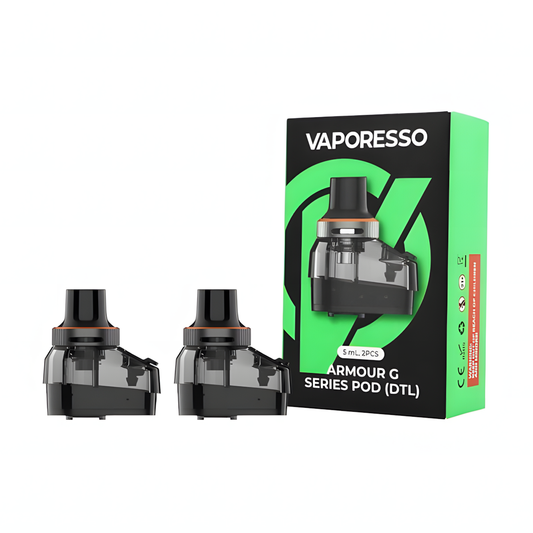 Cartouches vides Vaporesso Armour G Series 5 ml x2 – packshot