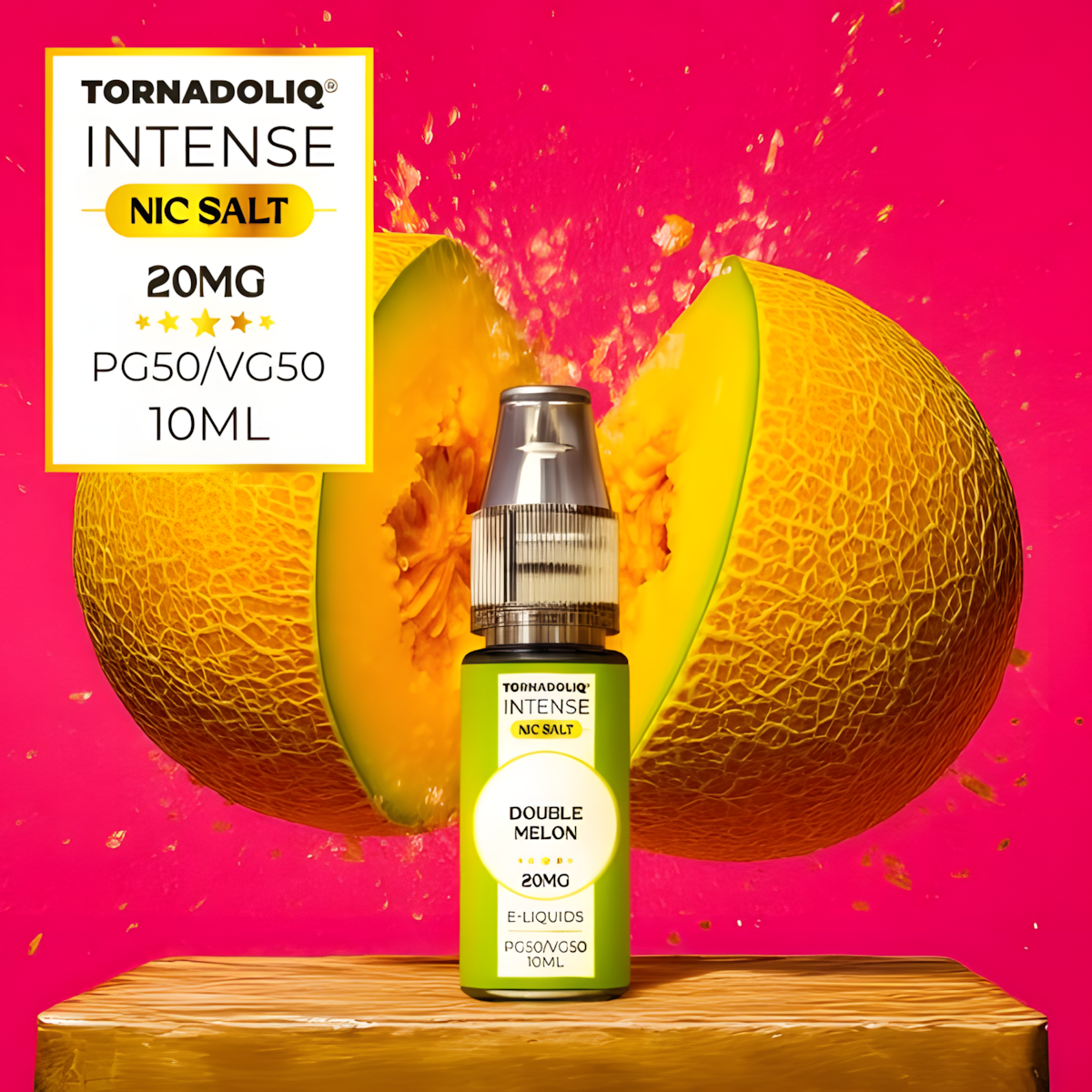 Flacon e-liquide 10ML TornadoLiq Duo Melon Fruité