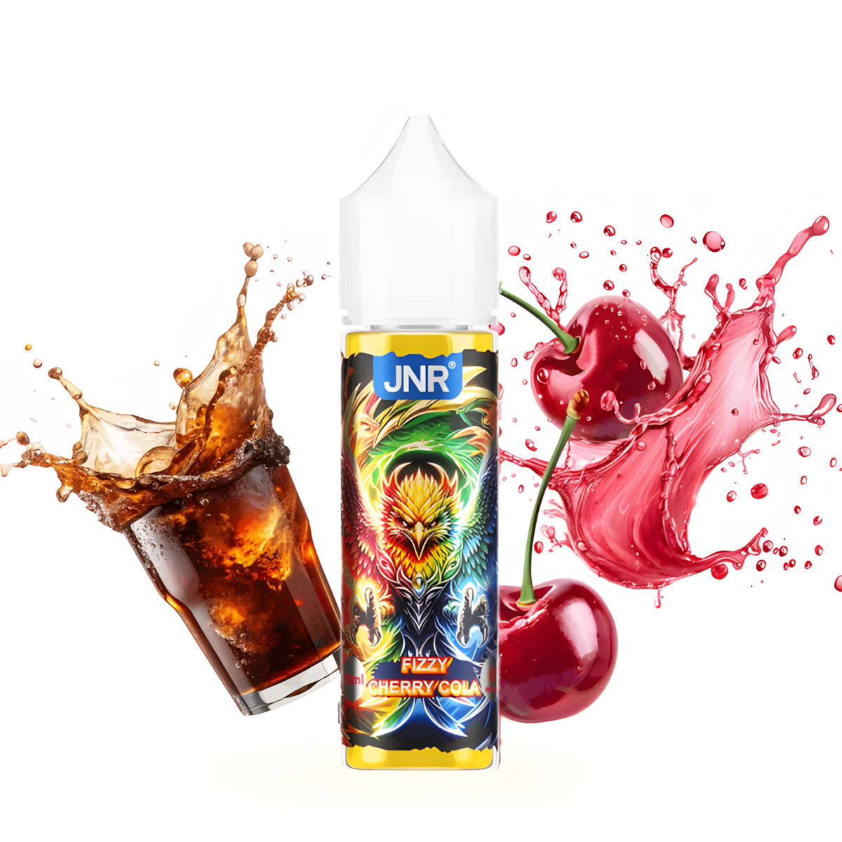 E-liquide JNR Fizzy Cherry Cola 50ml cola cerise pétillant sans nicotine