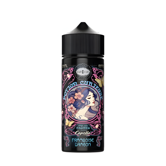curieux e-liquide framboise dragon fruité gourmand