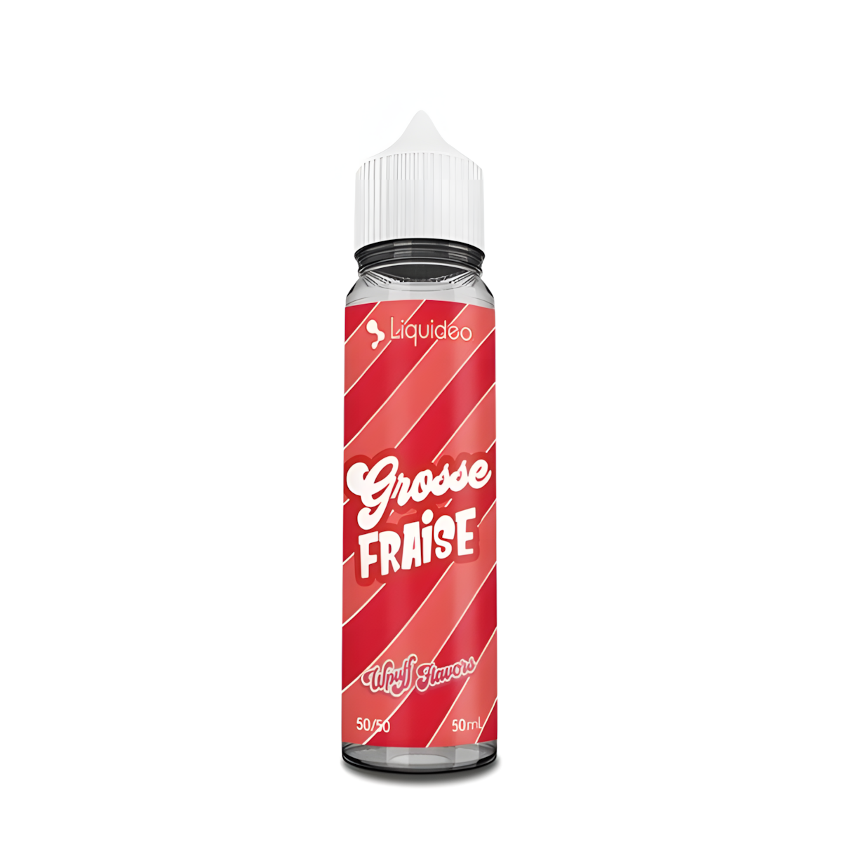 Gros plan sur la saveur fraise sucrée du e-liquide Wpuff Flavors