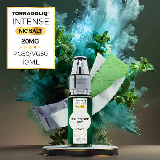 flacon nic salt Hollywood Gum Tornadoliq Intense splash mentholé