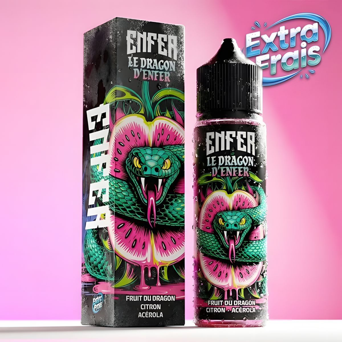 flacon e liquide pitaya citron fruits rouges