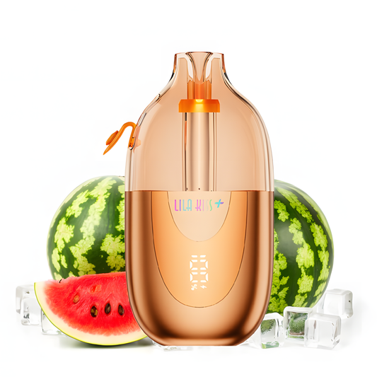 JNR Lila Kiss+ 46K Pastèque Glacée rechargeable avec écran LED 20mg