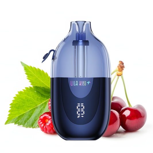JNR Lila Kiss+ 46K Framboise Cerise rechargeable avec écran LED 20mg
