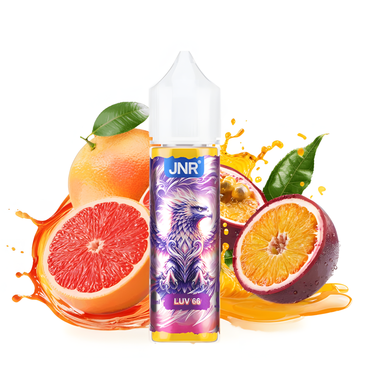 E-liquide JNR Luv 66 50ml agrumes fruit de la passion sans nicotine