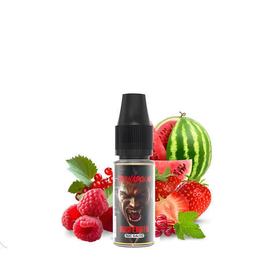 Flacon e-liquide Tornadoliq Nosferatu avec visuel de vampire et fruits rouges