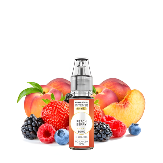 e-liquide Peach Berry Tornadoliq Intense 10ml pêche fruits rouges