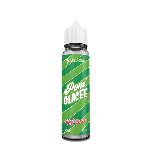 Zoom sur la pomme verte givrée du e-liquide Wpuff Flavors
