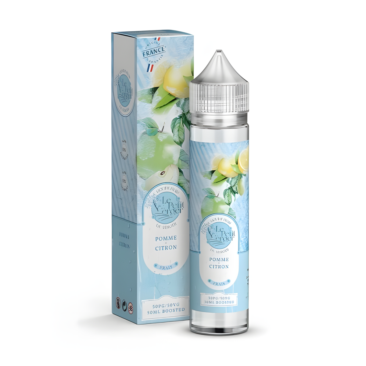 Vapeur fruitée pomme et citron acidulé sans nicotine