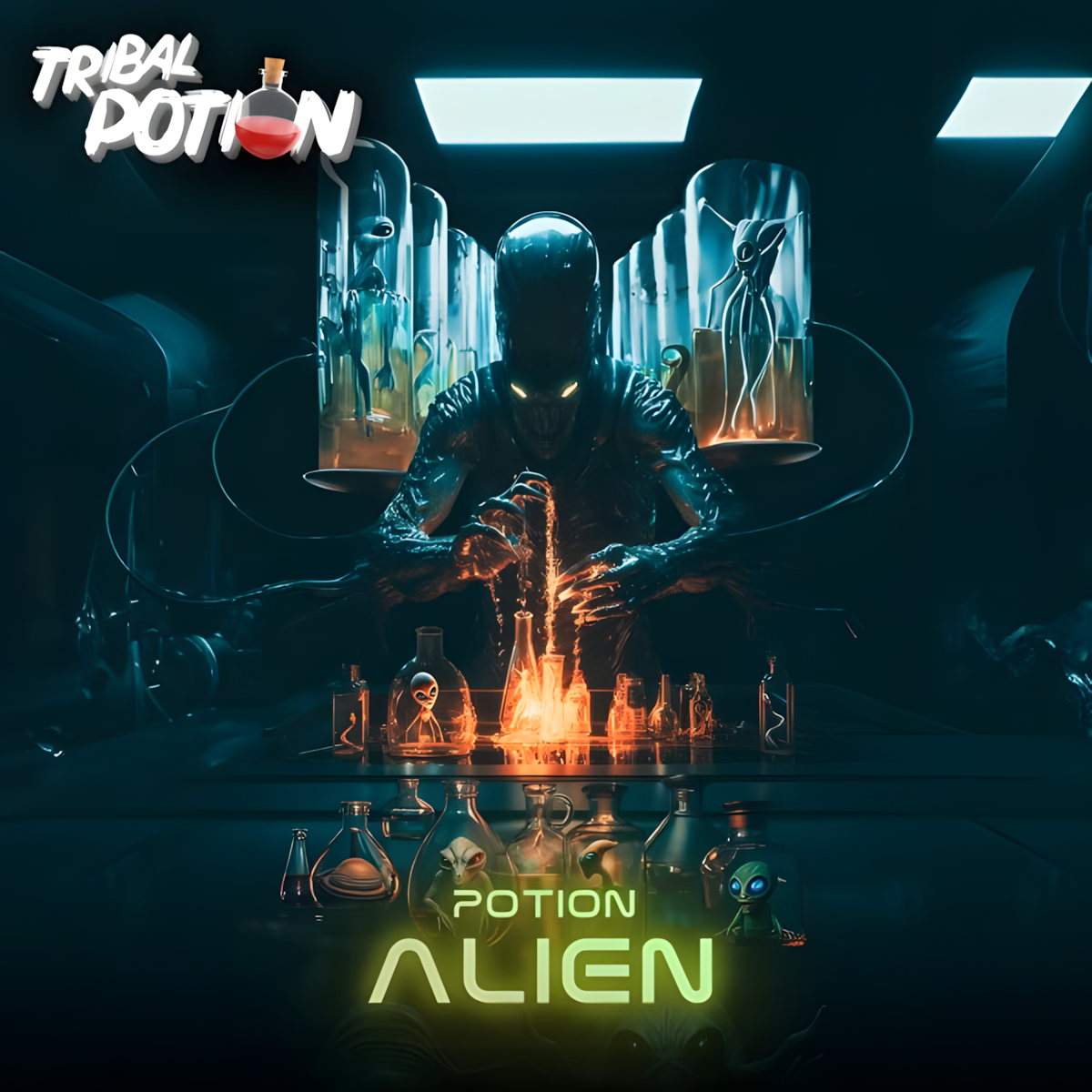 Flacon E-Liquide Potion Alien Pastèque Fraise Kiwi 50ML