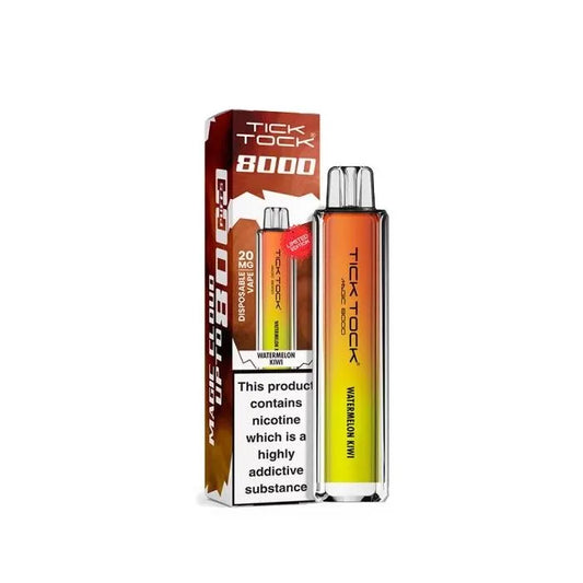 Tick Tock Magic 8000 Watermelon Kiwi 20 mg – kit et emballage du produit