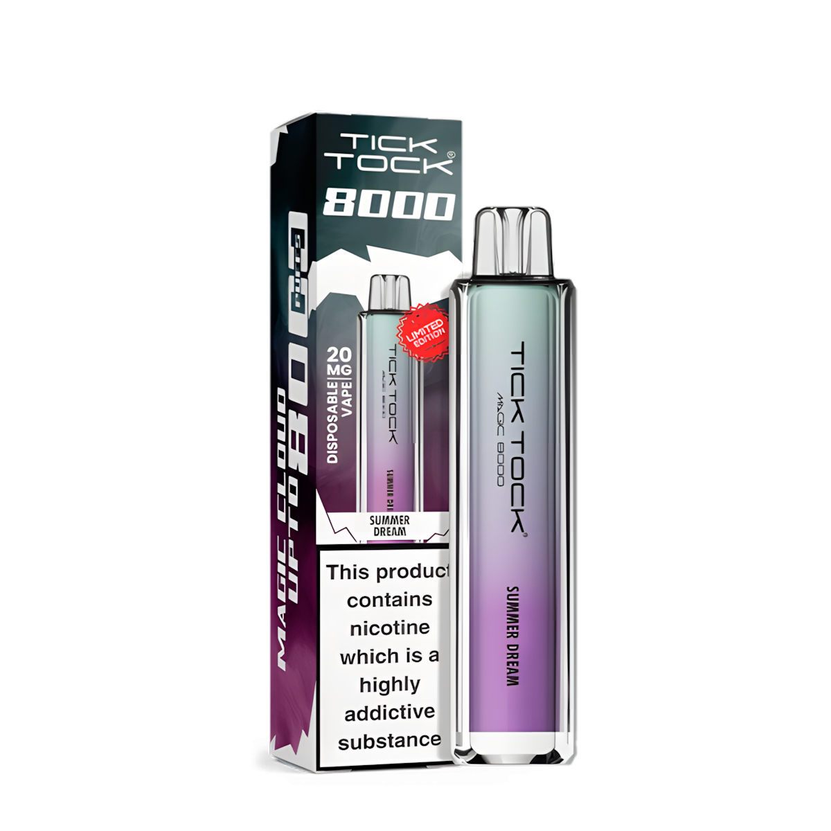 Puff Tick Tock Magic 8000 Summer Dream | Cigarette Électronique Rechargeable