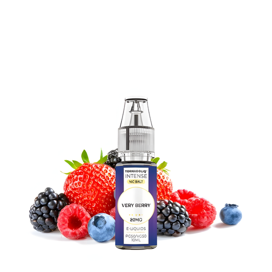 Flacon Tornadoliq Very Berry Intense avec explosion de jus et de fruits des bois
