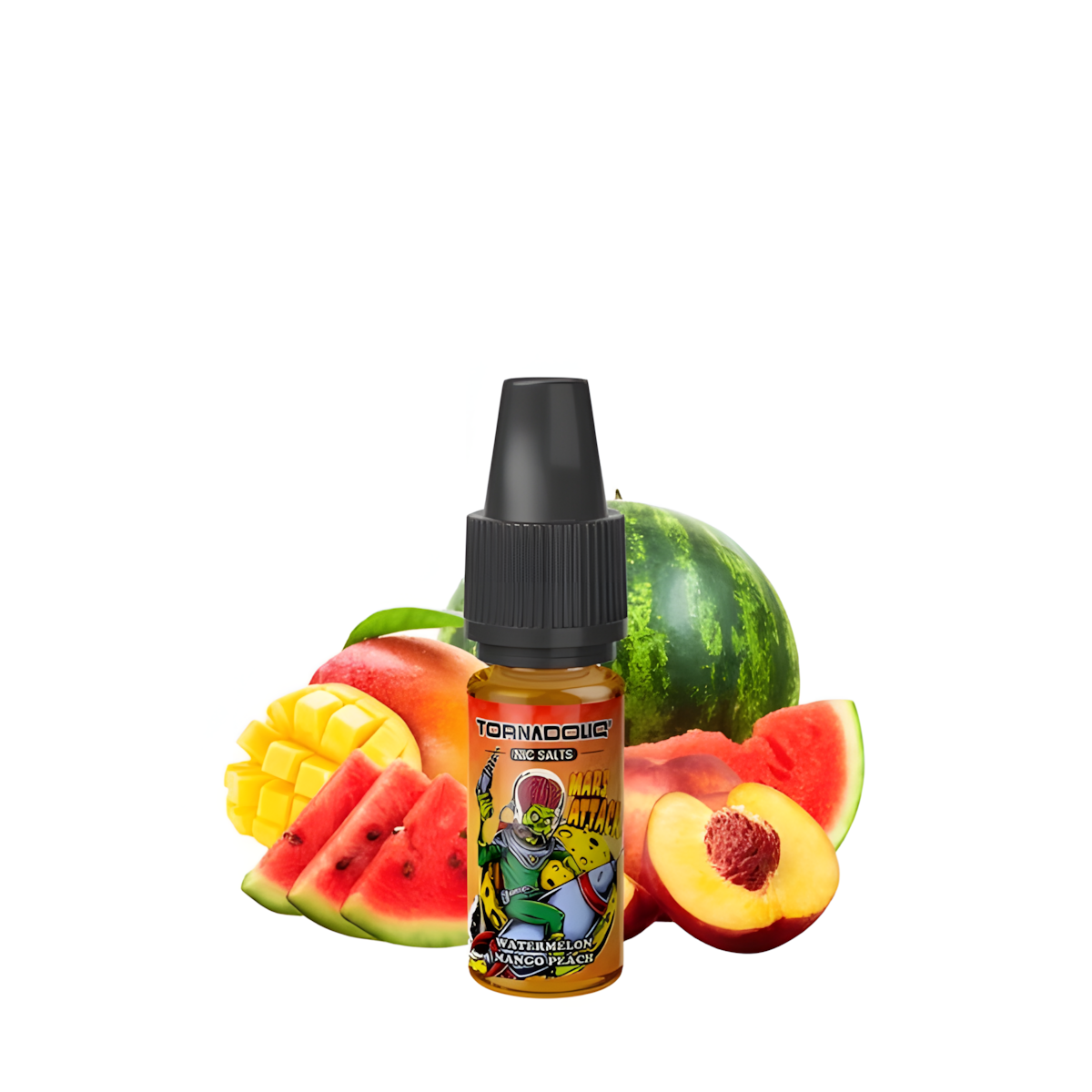 E-Liquide Puff 10ML TornadoLiq Pastèque Mangue Pêche