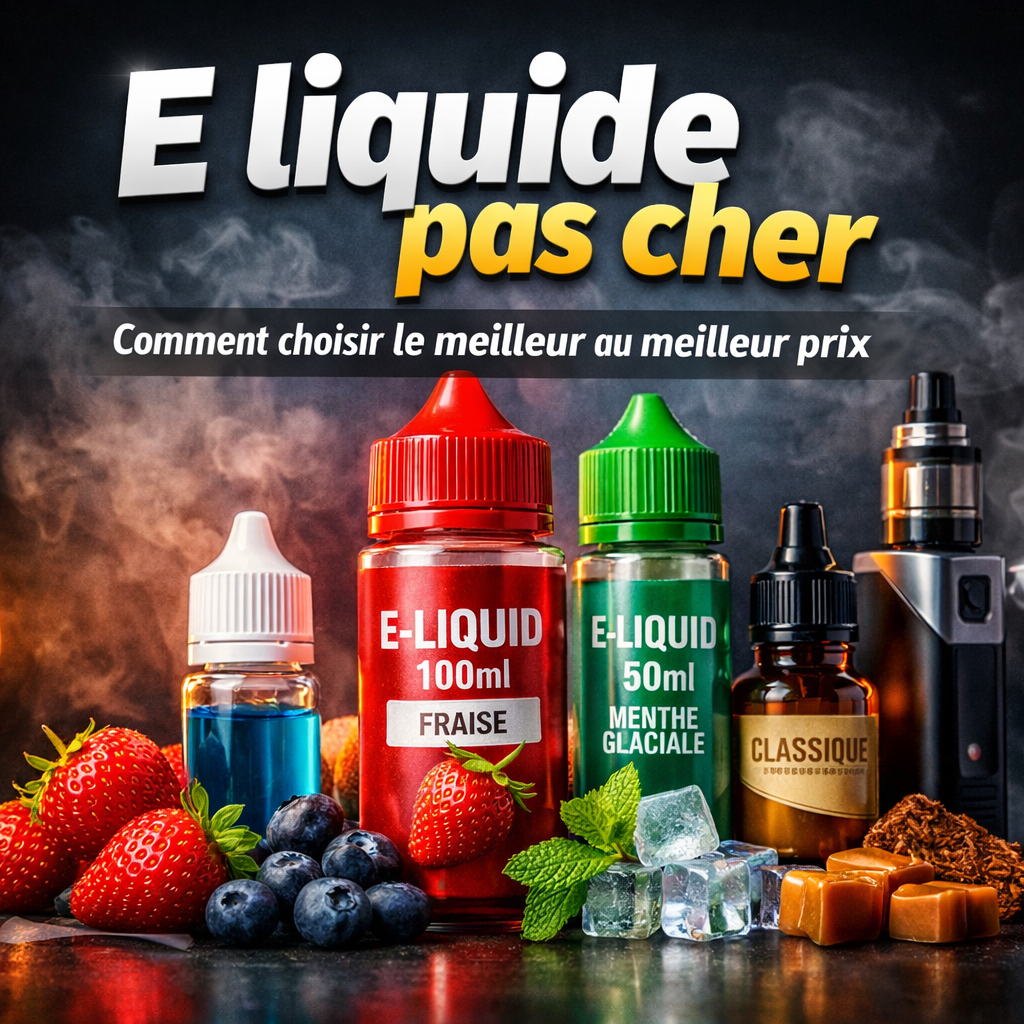 E liquide pas cher différentes saveurs cigarette électronique