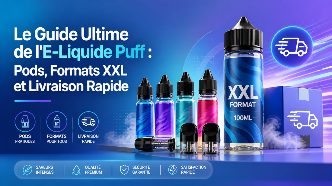 Une sélection premium d'e-liquides puff, de pods rechargeables modernes et de puffs jetables prêtes à être livrées en France et en Espagne par TornaPuff.
