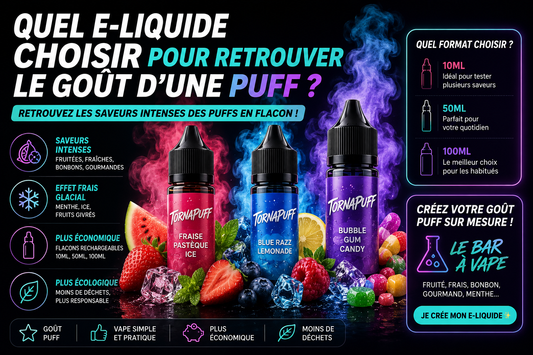Quel e-liquide choisir pour retrouver le goût d’une puff