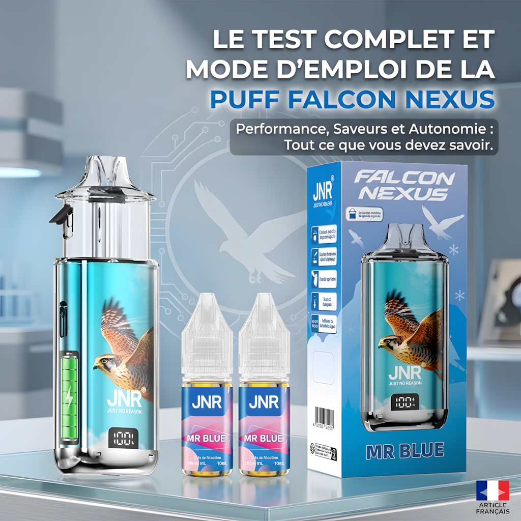 Test Puff Falcon Nexus 40K Mr Blue Jnr Puff Jetable 40 000 Bouffées
