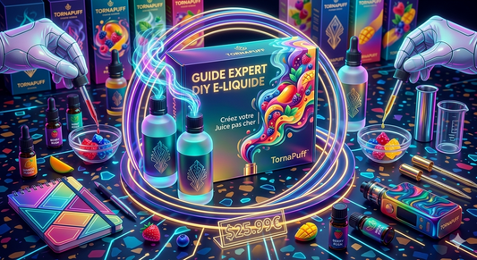 Pack DIY XXL TornaPuff avec base, boosters de nicotine et arômes concentrés pour fabrication maison