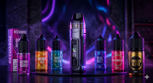 Alternatives rechargeables à la puff jetable interdite en France avec pod, e-liquide puff et vape adulte