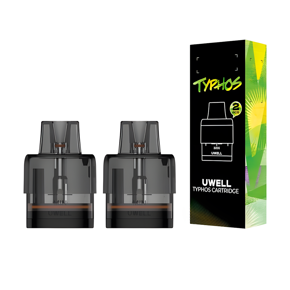 Cartouche Typhos Uwell 0.8Ω pour vape douce et économique
