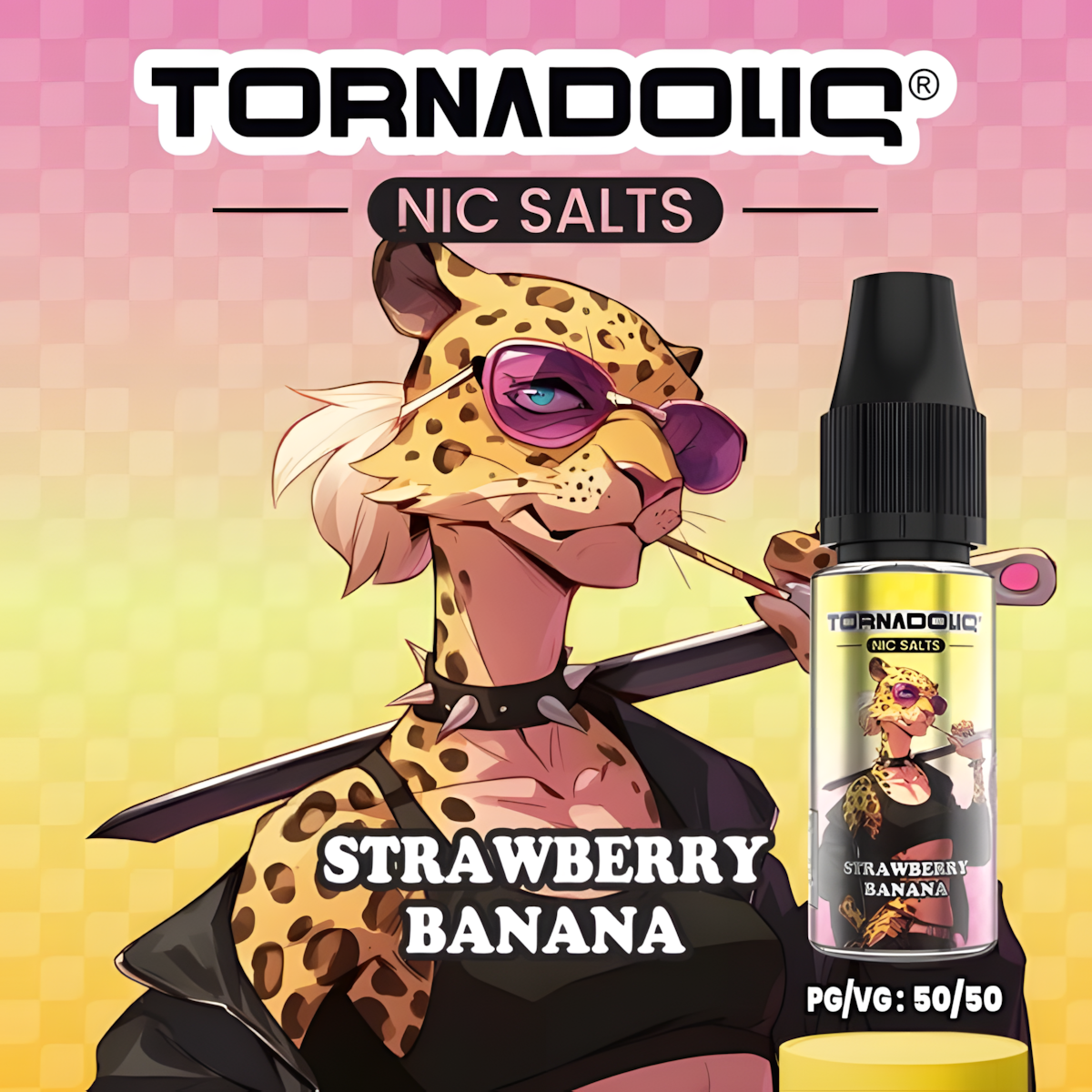 E-Liquide Puff Fraise Banane 10ML TornadoLiq Nicotine TornaPuff E-Liquide Puff Fraise Banane 10ML TornadoLiq Nicotine TornaPuff