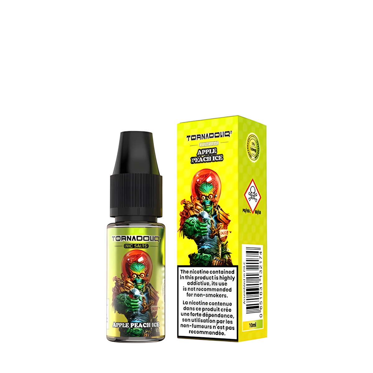 diagramme des saveurs pomme pêche e-liquide