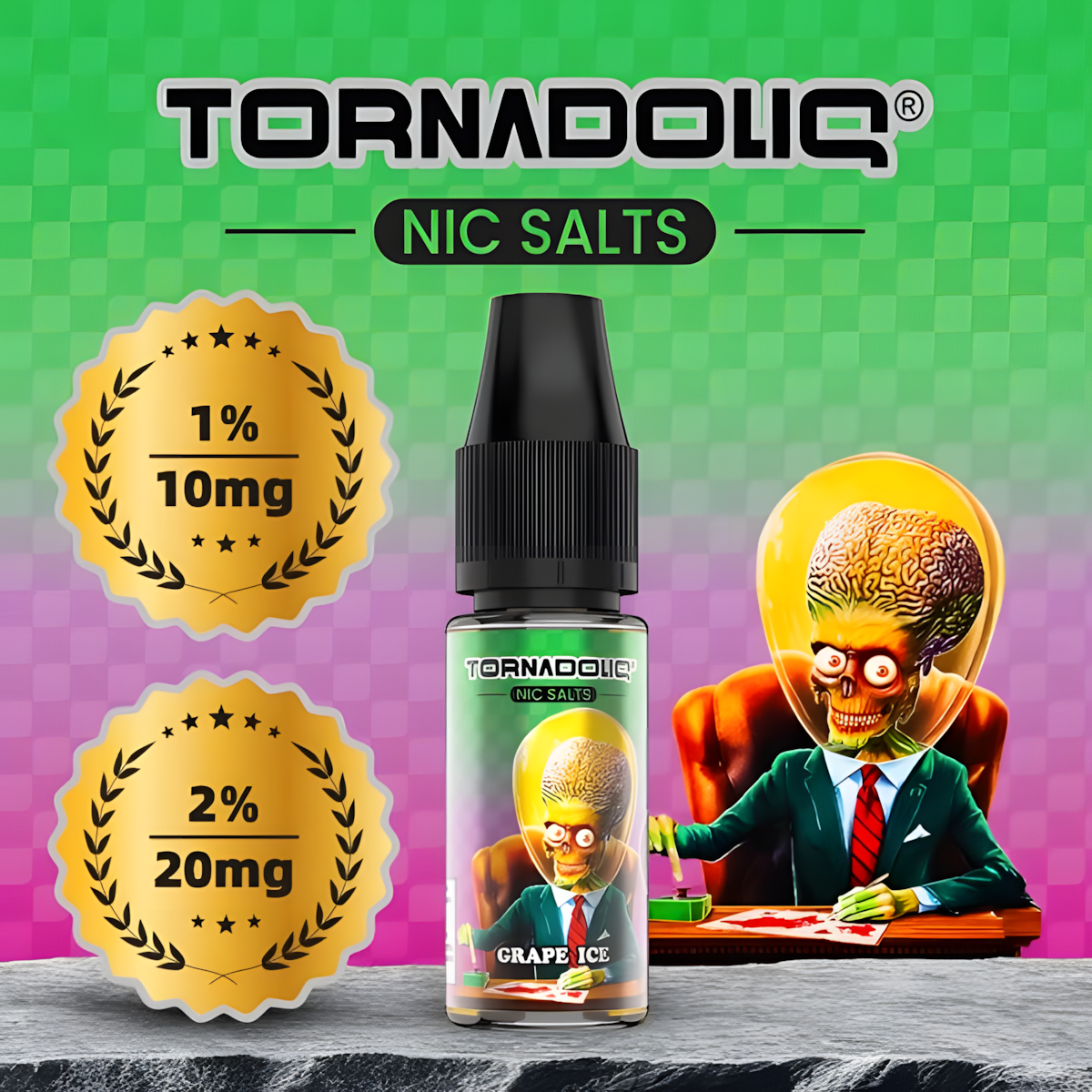Tornadoliq e-liquide raisin fruité glacé