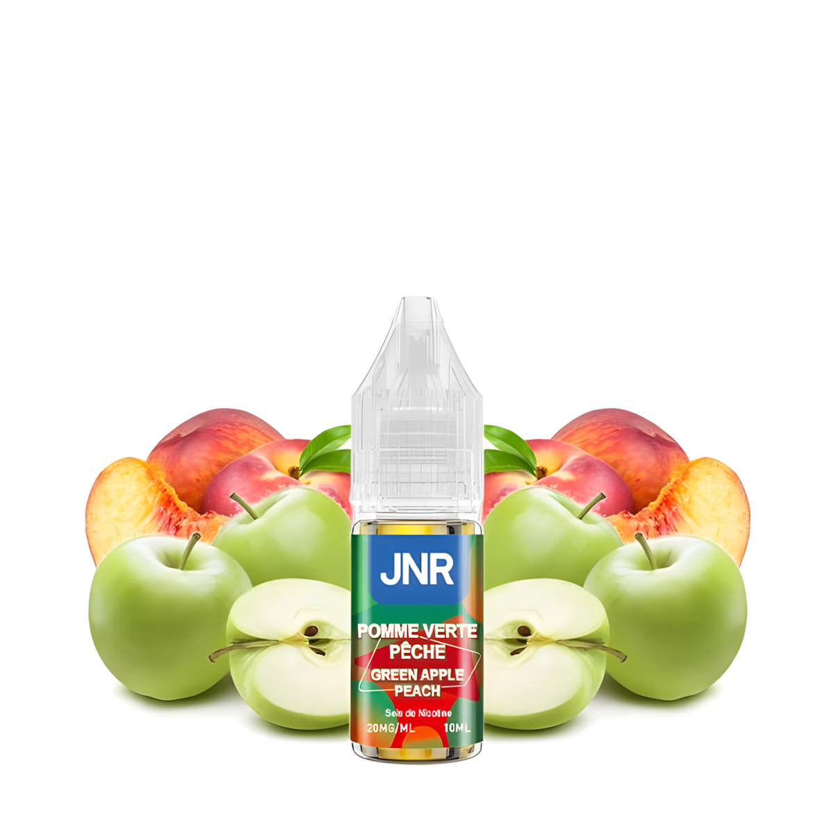 E-liquide JNR Pomme Verte Pêche 10ml