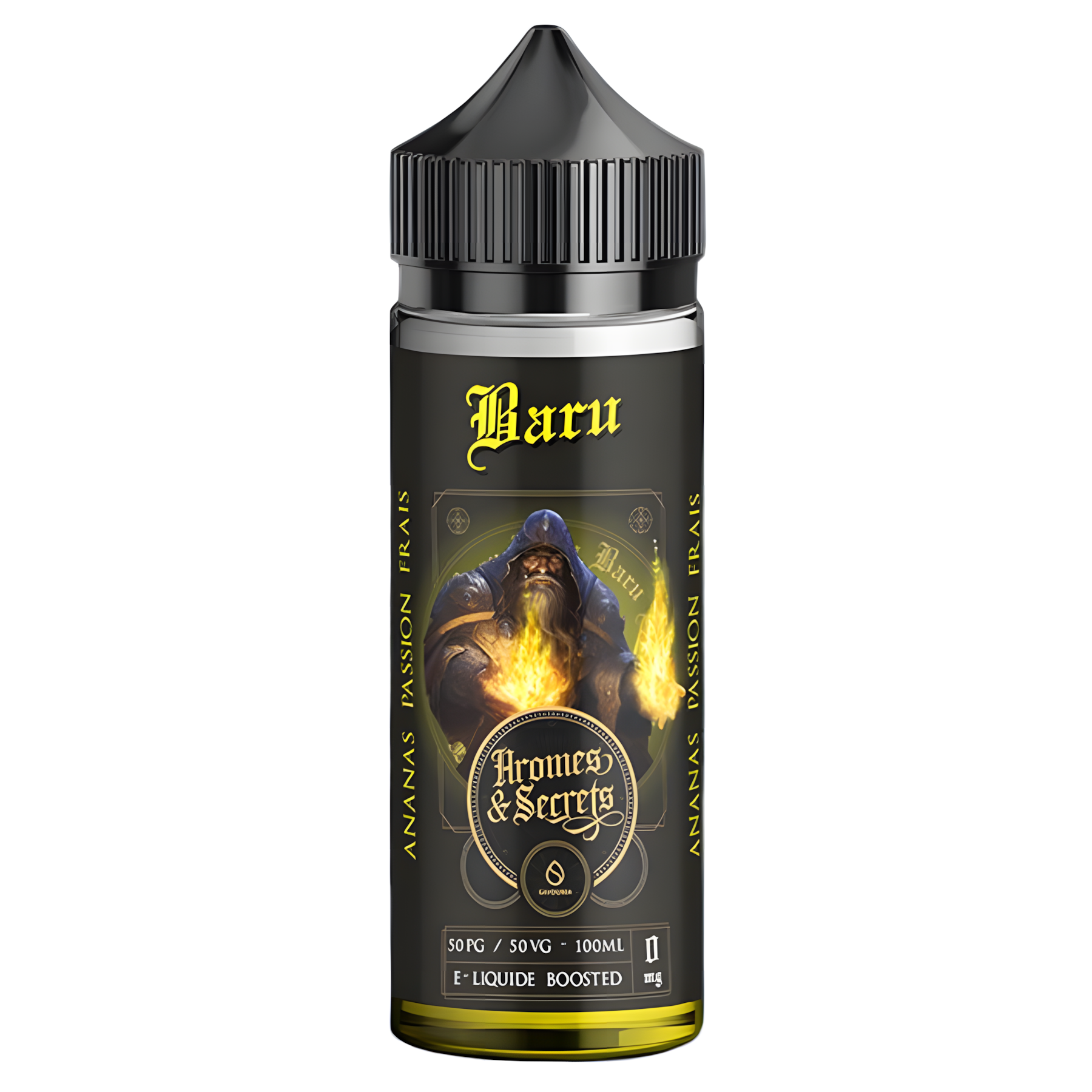 Flacon E-liquide Baru 100 ml Arômes et Secrets – ananas passion frais