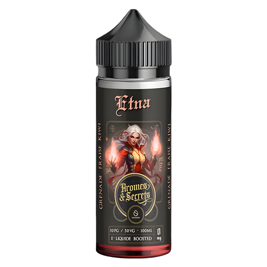 Flacon E-liquide Etna 100 ml Arômes et Secrets – grenade fraise kiwi