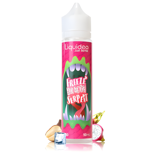 Flacon E-liquide Freeze Fruit du Dragon Serpent 50 ml Liquideo – fruit exotique et menthe givrée