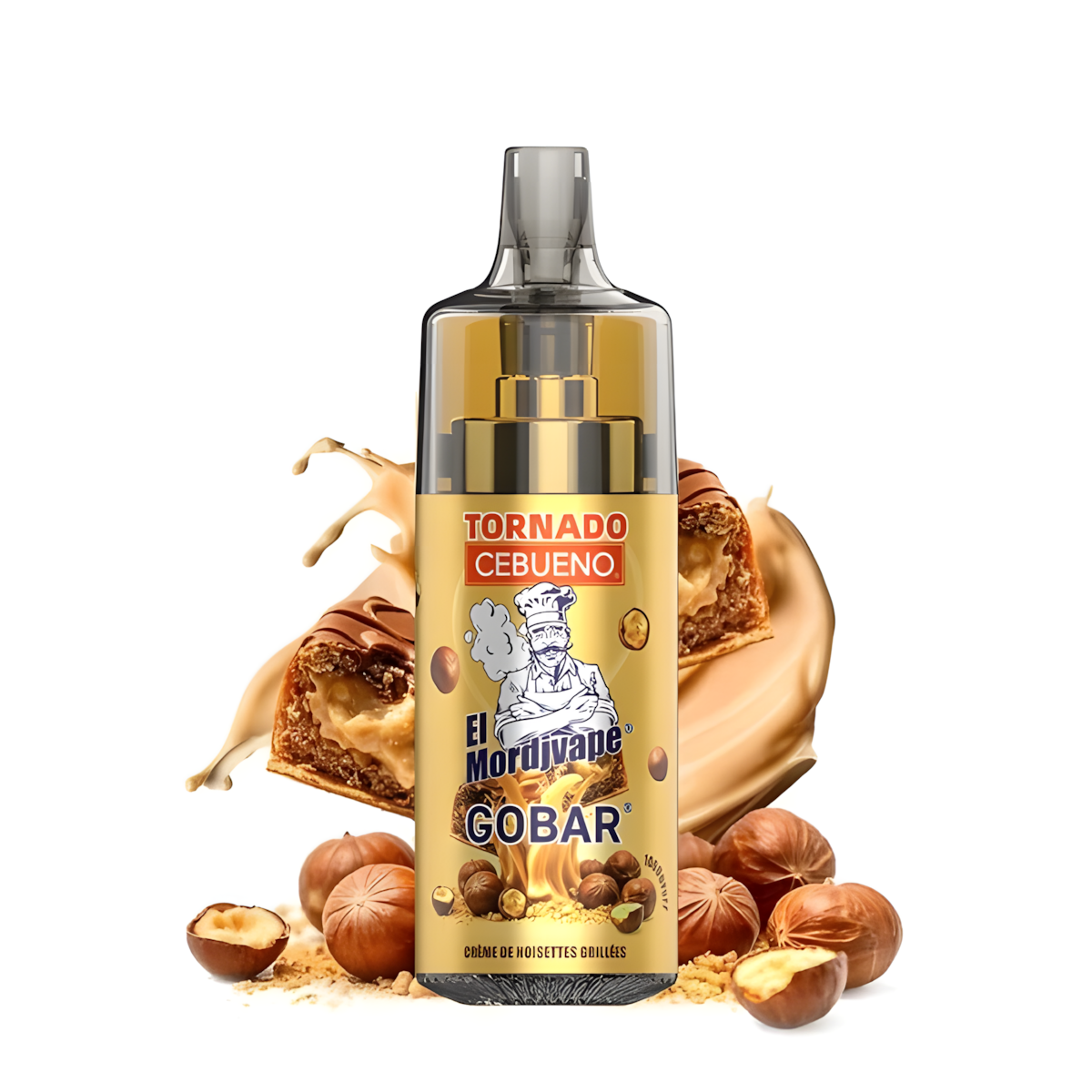 El Mordjvape Cebueno Tornado 10000 Crme Noisette 20mg  TornaPuff