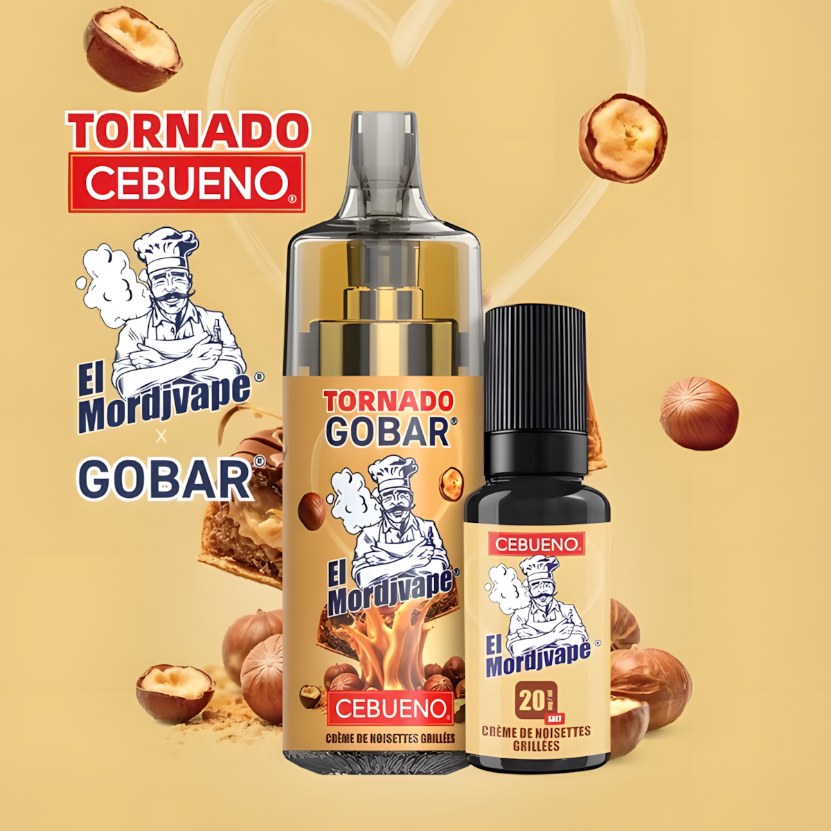 puff crème noisette gourmande vape